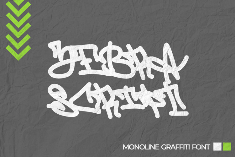 Zebra Script - Monoline Graffiti Font