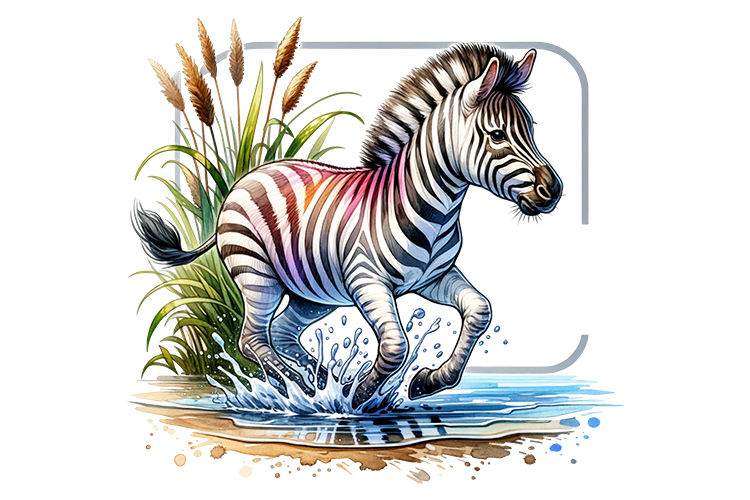 Zebra Clipart Image 6