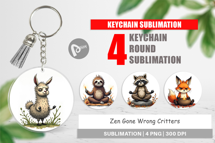 Keychain Zen Fail Critters