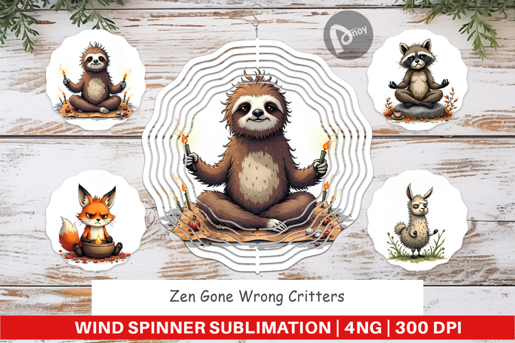 Wind Spinner Zen Fail Critters