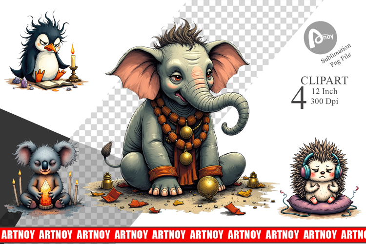 Zen Fail Critters Clipart