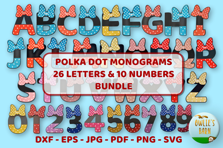 Polka-dot Monograms Bundle