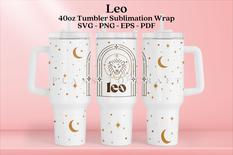 Zodiac 40oz Tumbler Wrap SVG | Celestial Design