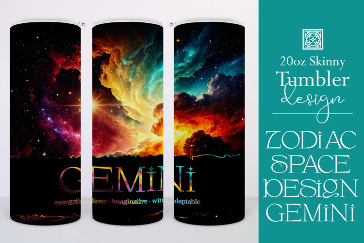 Zodiac Tumbler Wrap, Astrology Tumbler Wrap, Gemini Traits