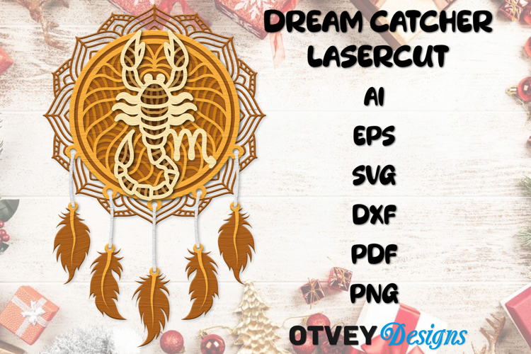 3D Zodiac Dream Catcher Ornaments Lasercut