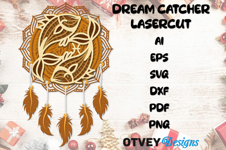 3D Zodiac Dream Catcher Ornaments Lasercut