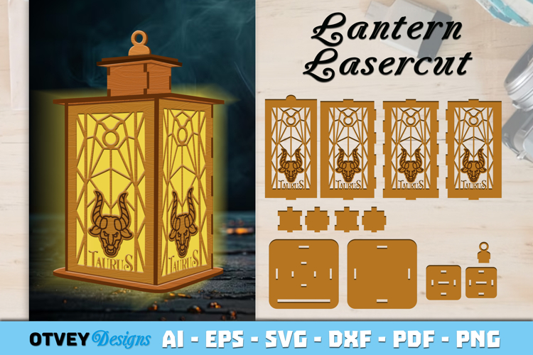 Zodiac Lantern Lasercut