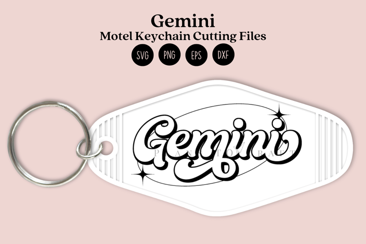 Zodiac Motel Keychain SVG | Celestial Keychain Design