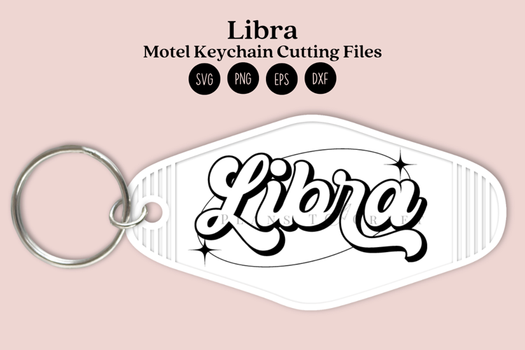 Zodiac Motel Keychain SVG | Celestial Keychain Design