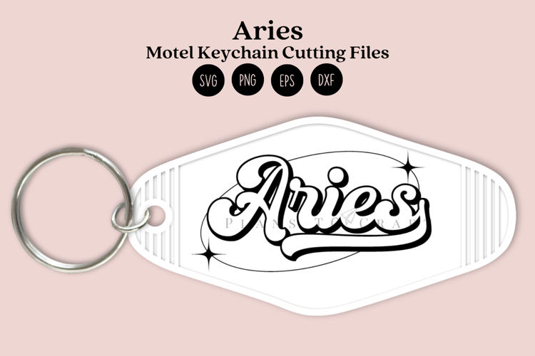 Zodiac Motel Keychain SVG | Celestial Keychain Design