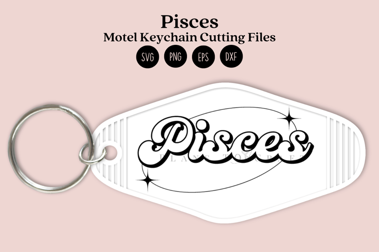 Zodiac Motel Keychain SVG | Celestial Keychain Design