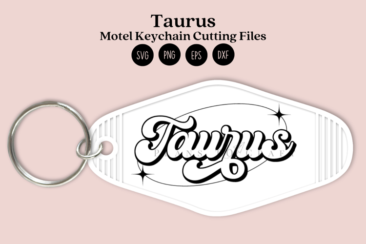 Zodiac Motel Keychain SVG | Celestial Keychain Design