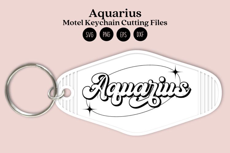 Zodiac Motel Keychain SVG | Celestial Keychain Design