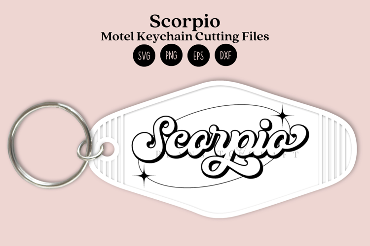 Zodiac Motel Keychain SVG | Celestial Keychain Design