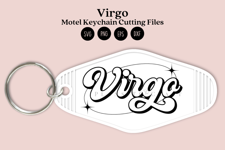 Zodiac Motel Keychain SVG | Celestial Keychain Design