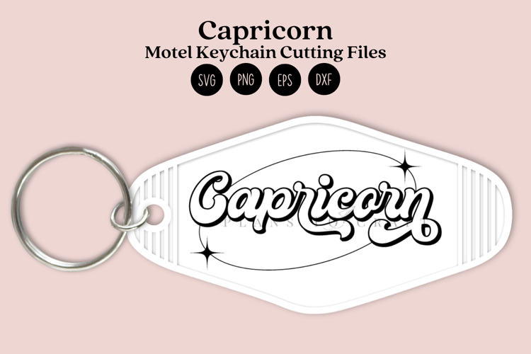 Zodiac Motel Keychain SVG | Celestial Keychain Design