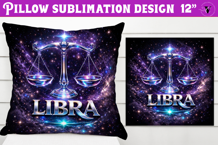 Libra Pillow sublimation | Moon Phase Design