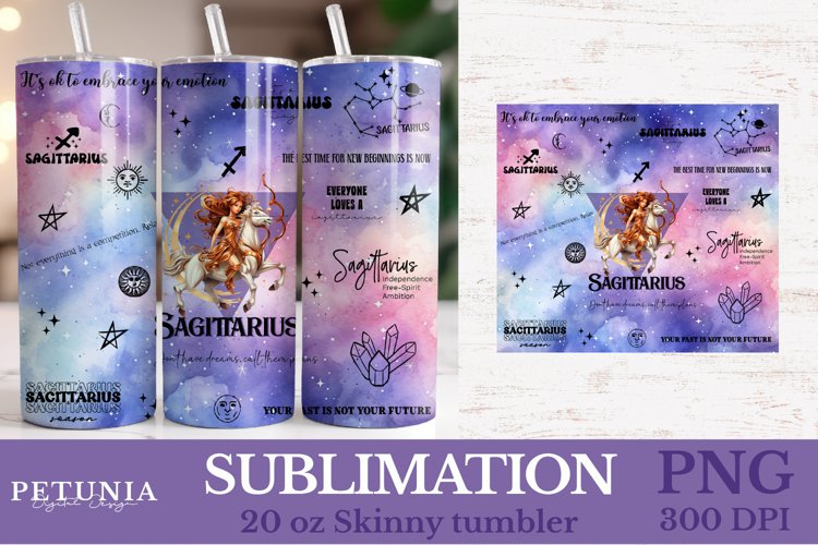 zodiac sign png being used as a zodiac sign sublimation tumbler wrap print