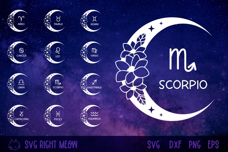 Crescent Moon Svg  Image 3