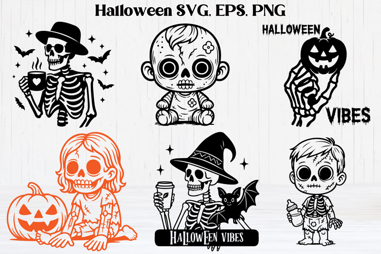 Cute Skeleton Svg Image 6