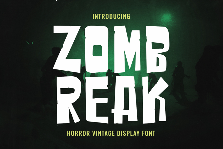 Zombreak Horror Vintage Display Font