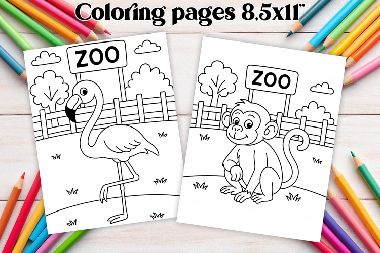 Zoo Animals Coloring Pages Image 13