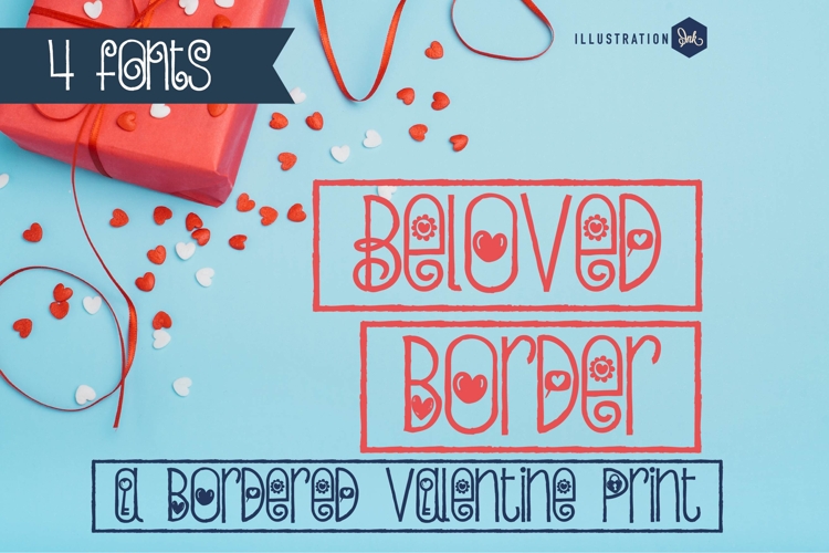 PN Beloved Border Font Family