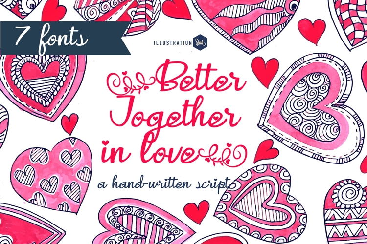 ZP Better Together in Love Font Family