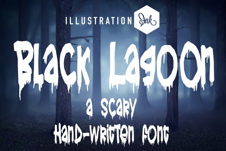 Black Lagoon Halloween Font Family