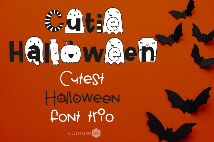 Cutie Halloween Font Trio