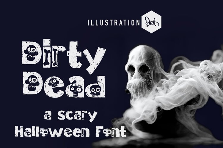 Dirty Dead| Halloween Sans Serif Font example image 1