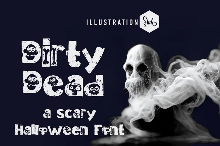 Dirty Dead| Halloween Sans Serif Font