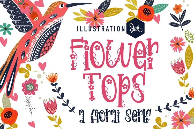 Flower Tops Font Family