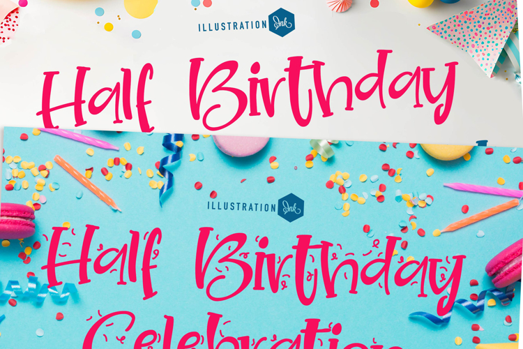 Half Birthday Font Family
