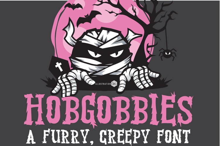 Hobgobbies Furry Spooky Halloween Serif Font example image 1
