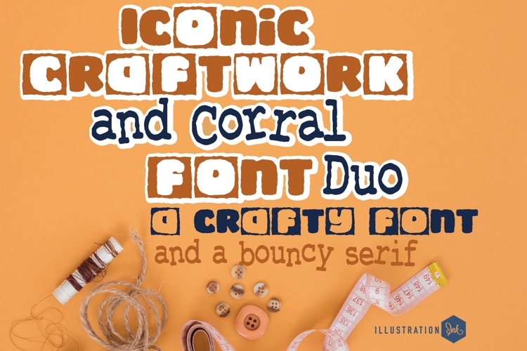 Iconic Craftwork and Corral Font Duo