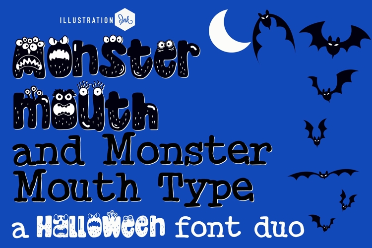 Monster Mouth Font Duo