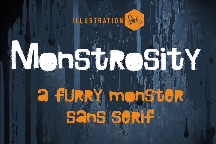 Monstrosity Furry Monster Halloween Font example image 1