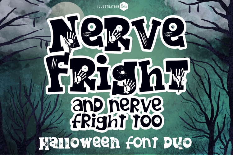 Nerve Fright Font Duo