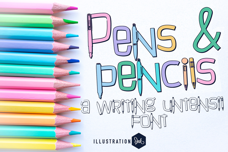 Pens and Pencils Font Family