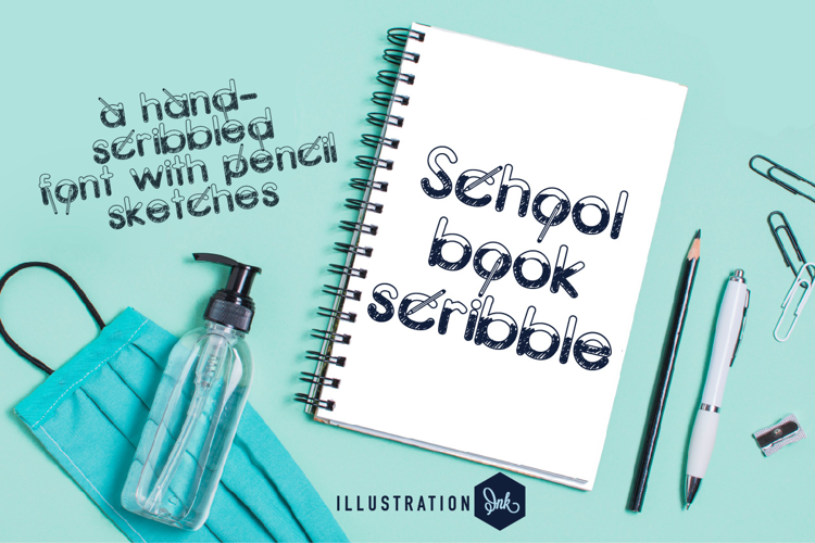 Schoolbook Scribble Font Family