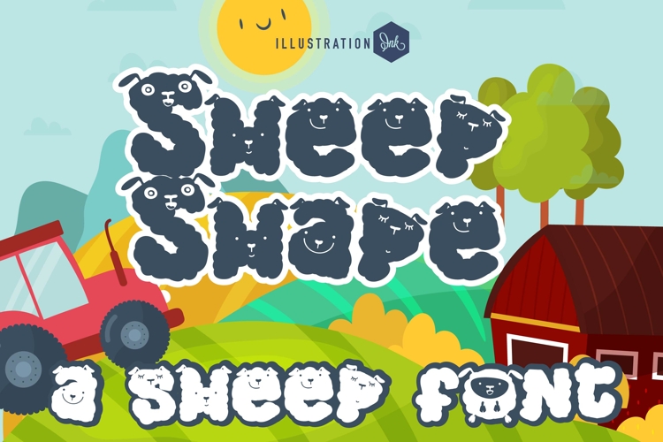 Sheep Shape Font Family