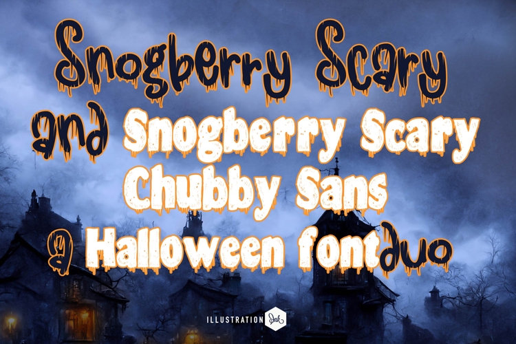 Snogberry Scary Font Duo