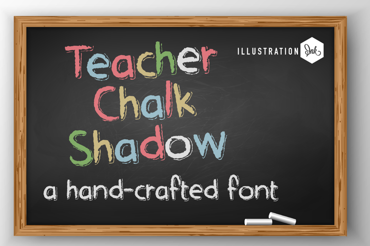 Teacher Chalk Shadow Font Family