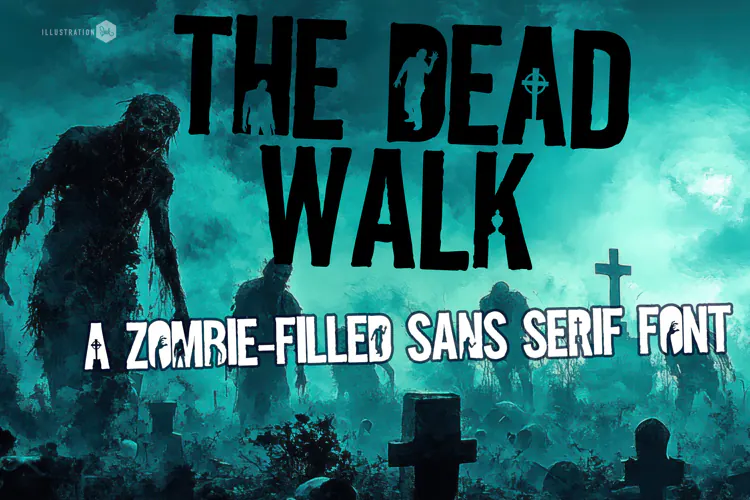 The Dead Walk - Zombie Halloween Display Font