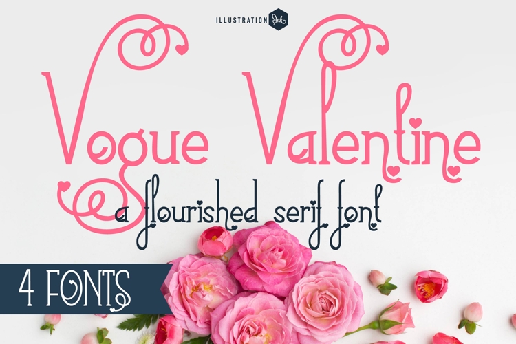 ZP Vogue Valentine Font Family