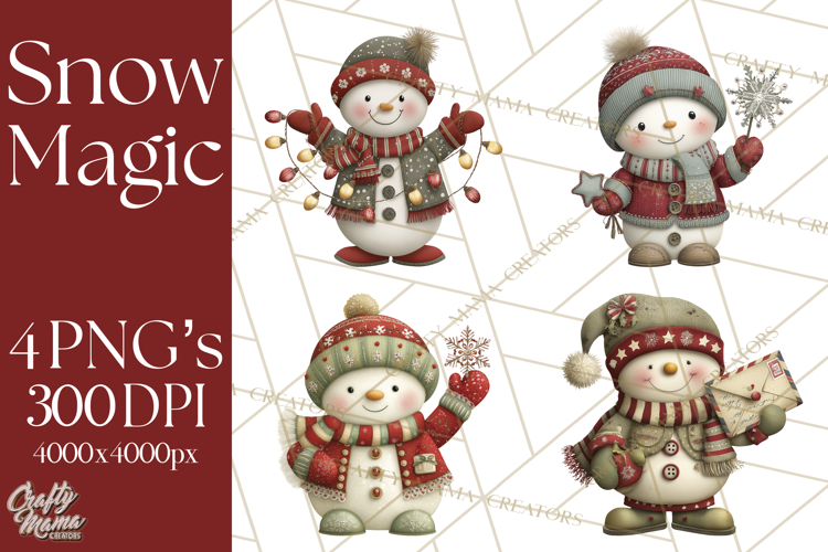 Christmas Snowman Clipart PNG