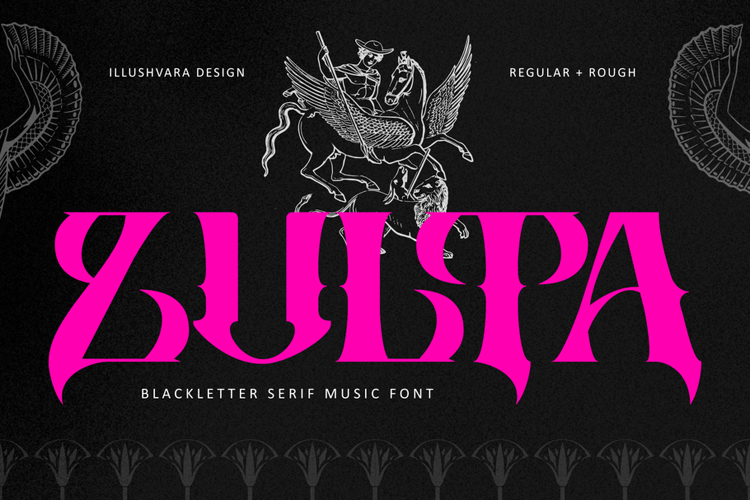 Zulta Music - Blackletter Logo Metal Font