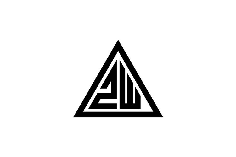 ZW logo design vector template example image 1