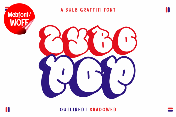 Zybo Pop | 3D Hollow Bubble Graffiti Webfont for Bold Street